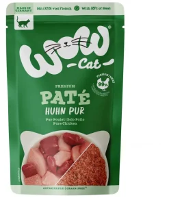 WOW® Cat Nassfutter für Katzen Premium Paté Senior, 6 x 400 g
