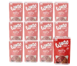 WOW® Cat Nassfutter für Katzen Premium Paté Adult, 12 x 125 g