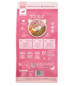 WOW® Cat Trockenfutter für Katzen, Junior, Geflügel & Karotten
