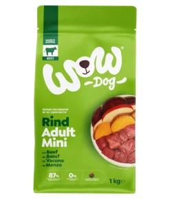 WOW® Trockenfutter für Hunde Mini Adult, Rind