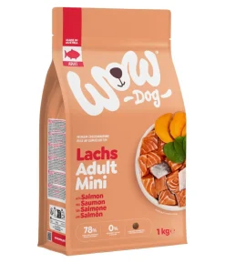 WOW® Trockenfutter für Hunde Mini Adult, Lachs