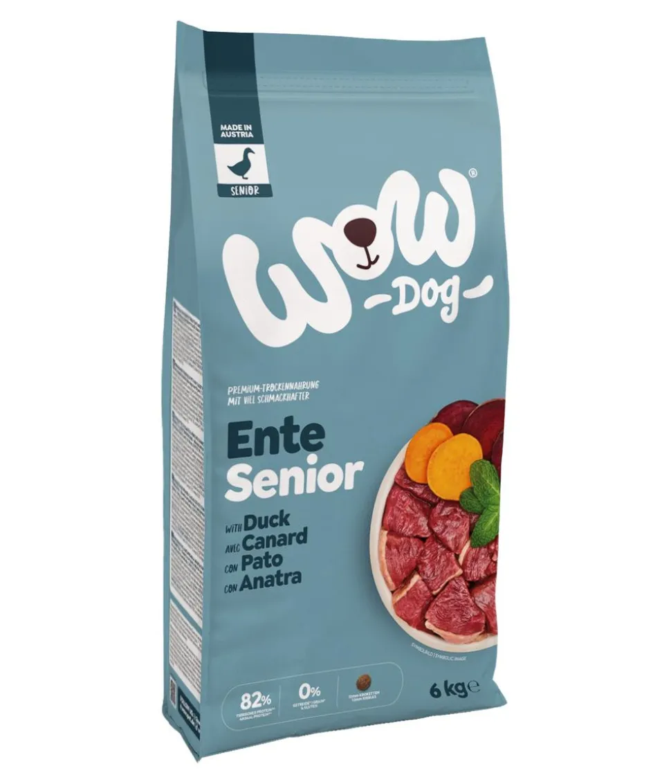 WOW® Trockenfutter für Hunde Mini Senior, Ente