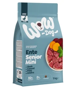 WOW® Trockenfutter für Hunde Mini Senior, Ente