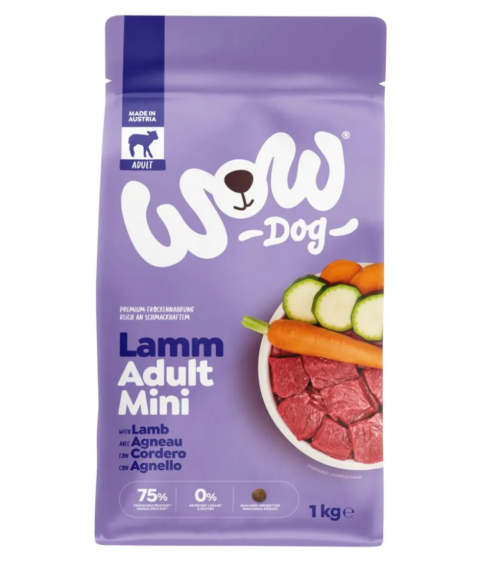 WOW® Trockenfutter für Hunde Mini Adult, Lamm
